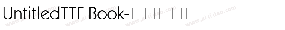 UntitledTTF Book字体转换